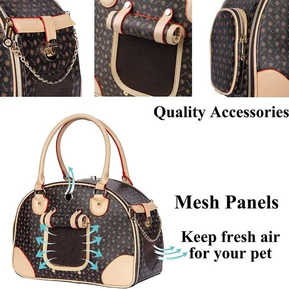 Luxury Pet Carrier, Puppy Small Dog Carrier, Cat Carrier Bag